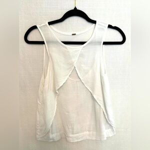 FREE PEOPLE white sleeveless blouse size SMALL
